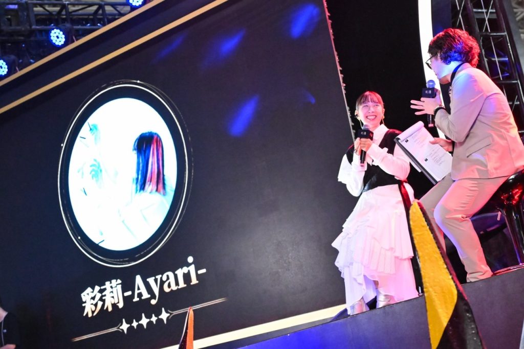 涂博惟旗下音樂創作者「彩莉-Ayari」在今年9月底的全球遊戲盛事－東京電玩展登台演唱，收獲好評。（圖／零壹壹貳娛樂提供）